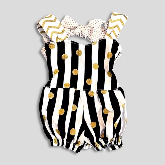 Organic Bubble Romper Bundle NWOT | 0-3 Mo. | Absorba Paris + Vintage Stitches - Picture 7 of 7